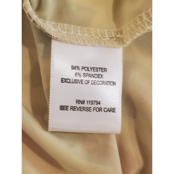 One World Purple Multi-color‎ 2 Piece Blouse and Capri Pants Set Sz Med - Picture 9 of 9